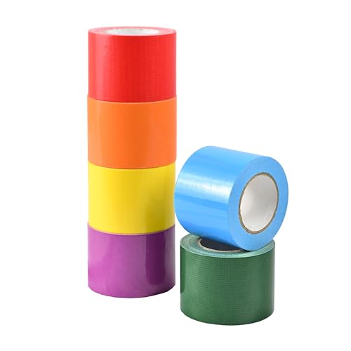 SWRT 6-Pack Rainbow Duct Tape 10Yds x2In
