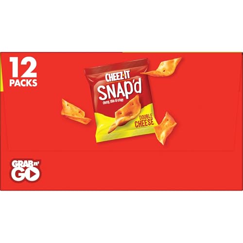 Double Cheese Snapd Cheese Cracker Chips Perfect for Snacking 9oz Box