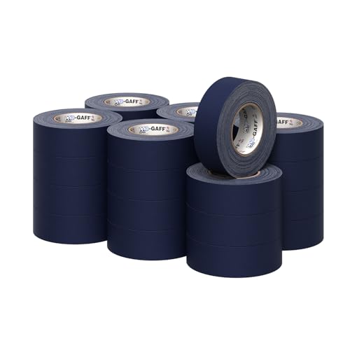 Professional Gaffers Tape - 2 blue matte heavy-duty USA-made easy to remove