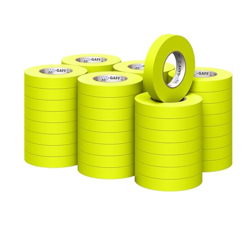 Pro Tapes 1 Gaffer Gaffers Fluorescent Yellow Matte Tape