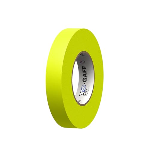 Pro Tapes 1 Gaffer Gaffers Fluorescent Yellow Matte Tape