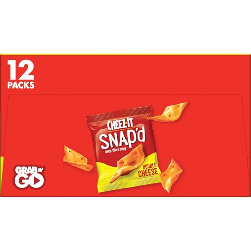 Double Cheese Snapd Cheese Cracker Chips Perfect for Snacking 9oz Box