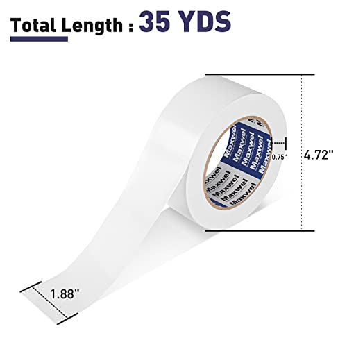 urable White Duct Tape Heavy Duty 188-inch 35 Yards