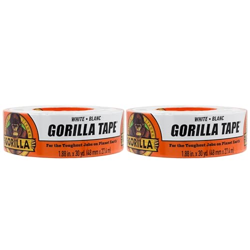 Gorilla Duct Tape White 30 yd roll Pack of 2