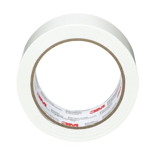 3M White Duct Tape 1 Roll 188x20Yds Multi-Surface Ergonomic Design Strong Adhesive