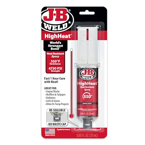 J-B Weld High Heat Epoxy Syringe Dark Grey