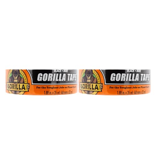 Gorilla 188 x 35 yd Duct Tape Black Pack of 2