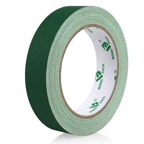 BOMEI PACK 1 inch x 20 yards Gaffer Tape Non-reflective No Residue