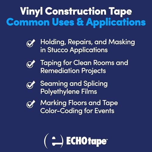 ECHOtape VI-N6120 Multi-Purpose Construction Tape Durable Versatile