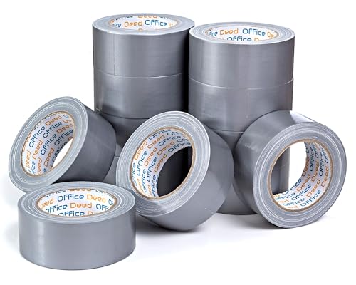 Office Deed 12-Roll Heavy Duty Duct Tape Bulk Pack 360 Yards