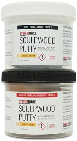 System Three SculpWood Putty 8 oz Brown