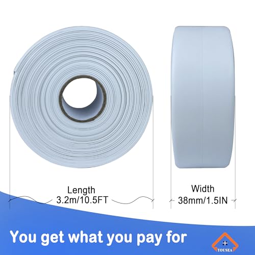 TOUSA White Caulk Tape Waterproof Self-Adhesive