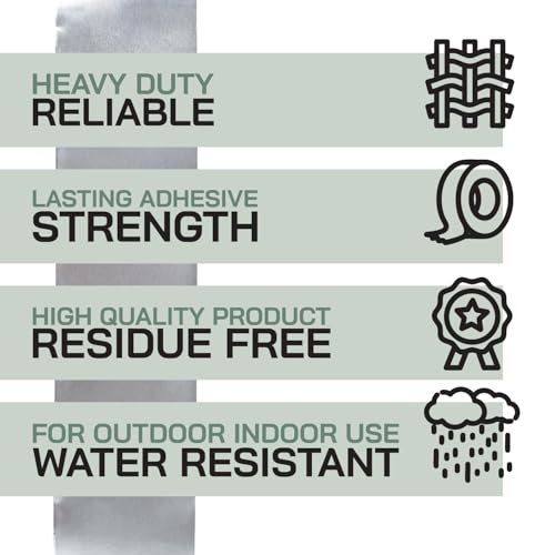 2 x 33 Ft Aluminum Adhesive Tape for DuctsHVAC Leaks