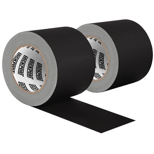LOCKPORT BLACK GAFFERS TAPE 4IN X30YD - 2PACK PRO