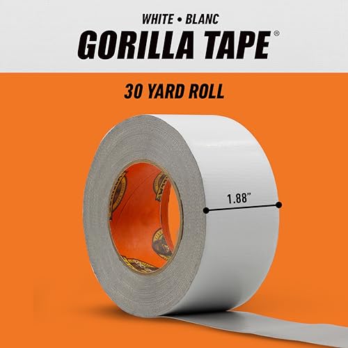 Gorilla Duct Tape White 30 yd roll Pack of 2