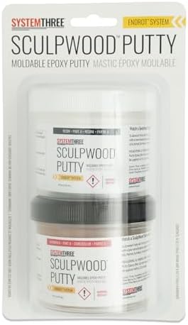 System Three SculpWood Putty 8 oz Brown