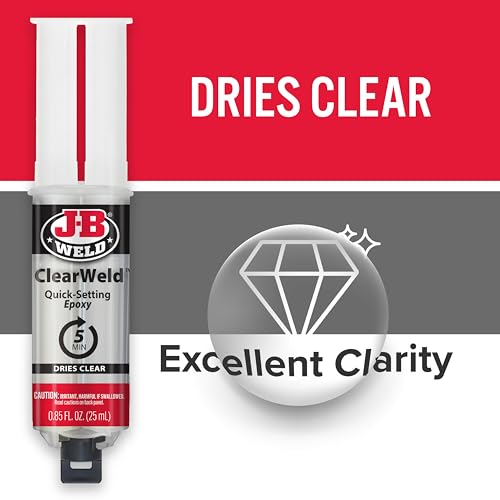 J-B Weld ClearWeld 5-Minute Epoxy 2-Pack