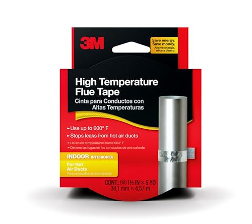 3M Duct Tape Heat Resistant 600F Silver 2113NA