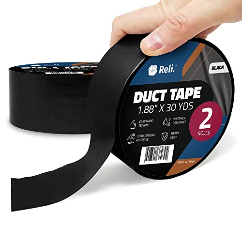 Perfect for Repairs Duct Tape Black Heavy Duty Waterproof