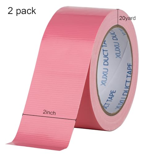 2-Pack Duct Tape Heavy Duty Waterproof Pink