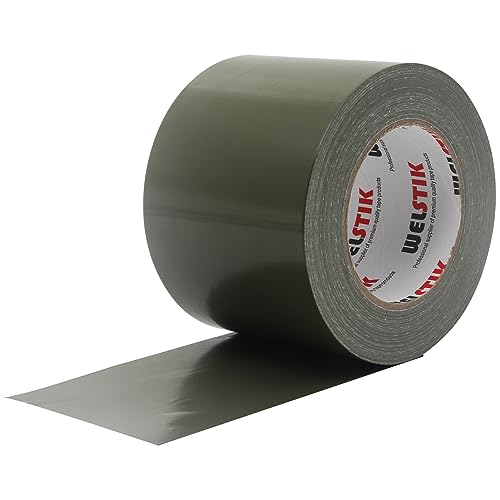 Heavy Duty Duct Tape IndoorOutdoor Use 4inch Roll Olive Green