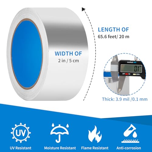 Thicker Silver Aluminum Foil Tape for Ductwork