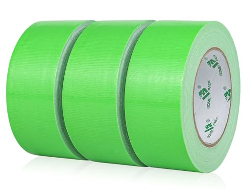 BOMEI PACK Green Duct Tape 3 Rolls
