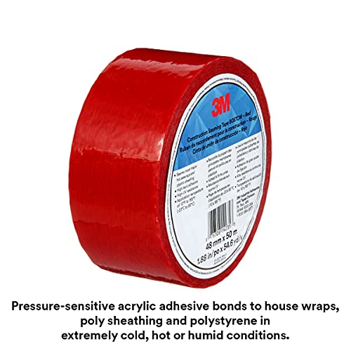 3M Construction Seaming Tape - Durable Moisture-Resistant Tape for Seaming Insulation