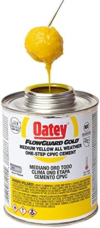 Oatey 31913 Contact Cements Strong Reliable for Pipe Connections