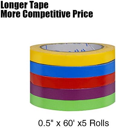 Brightly Colored Duct Tape 5-Pack