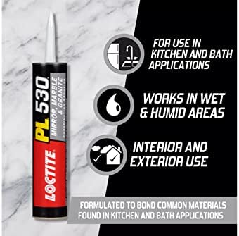 Loctite PL530 Mirror Marble Granite Adhesive