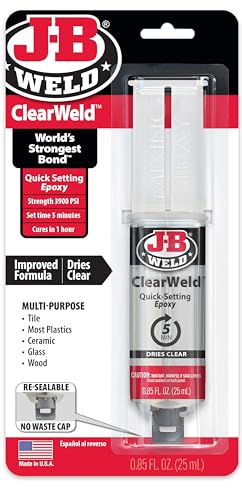 J-B Weld 50112 ClearWeld 25ml Syringe