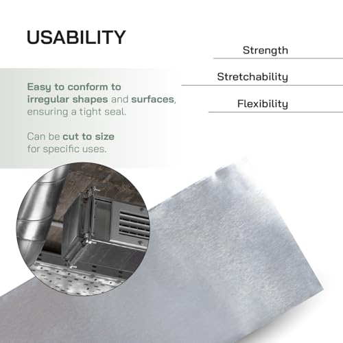 2 x 33 Ft Aluminum Adhesive Tape for DuctsHVAC Leaks