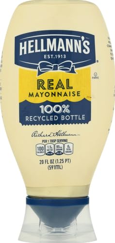 Hellmanns Real Mayonnaise - Gluten-Free Squeeze Bottle with 100 Cage-Free Eggs