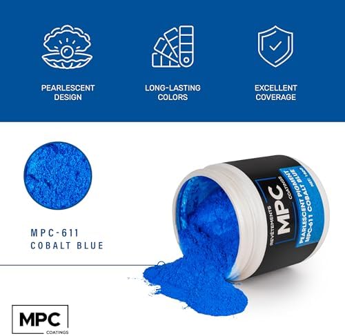 MPC Pearlescent Epoxy Pigment Cobalt Blue 3-Gallon Kit