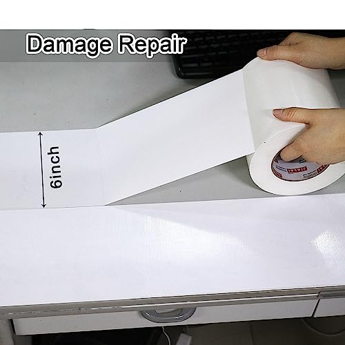 6 Heavy Duty White Duct Tape Waterproof UV Resistant