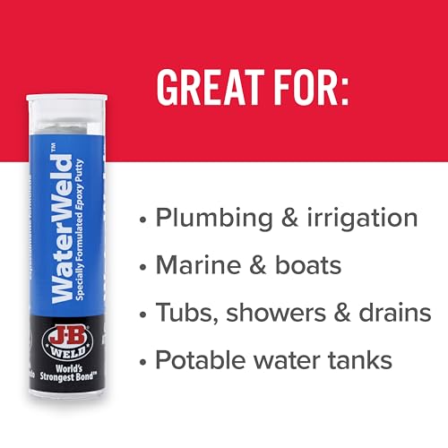 J-B Weld WaterWeld Epoxy Putty Stick 2 oz Off White