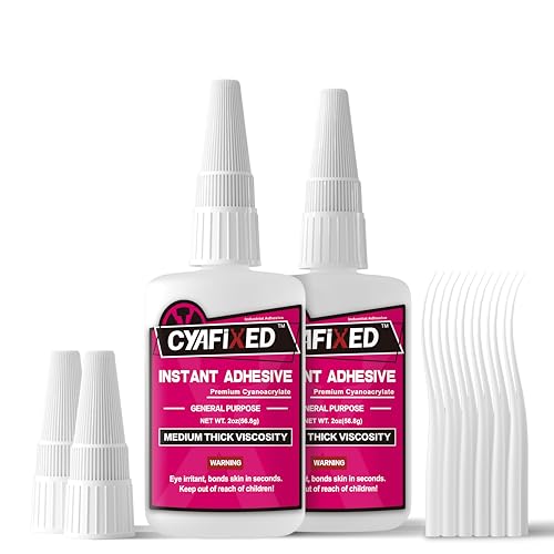 QuickFlow 1000 Super Glue Liquid Instant Clear Cyanoacrylate Medium Thick Viscosity Adhesive