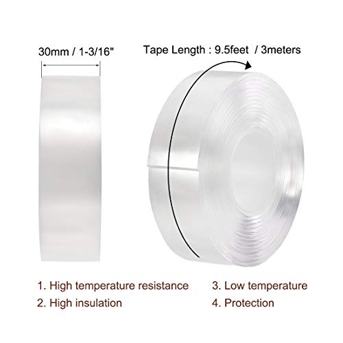 Uxcell 1-316 Inch x 95 Ft Heat Resistant Acrylic Double Sided Tape