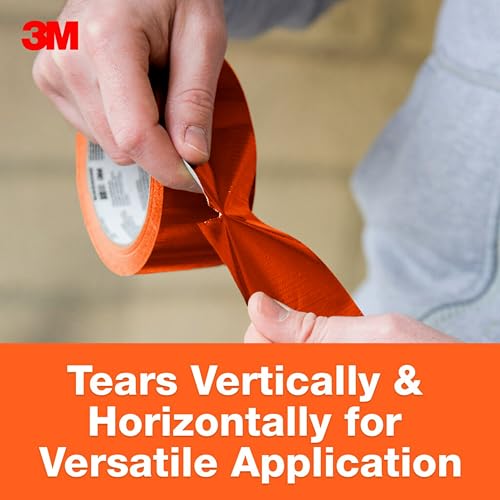 3M Multi-Use Orange Duct Tape 188x20Yards Strong Adhesive Water-Resistant