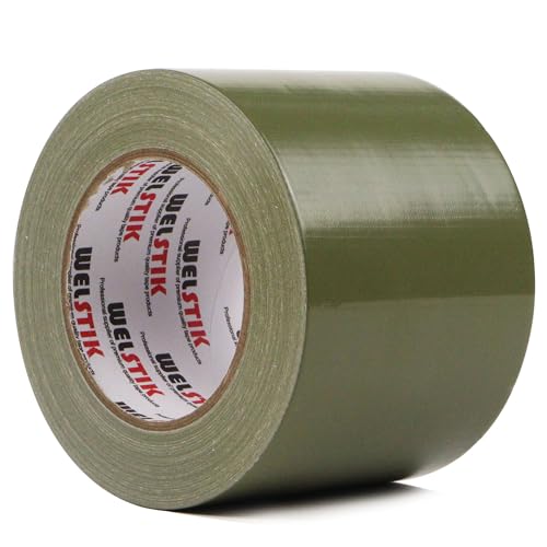 Heavy Duty Duct Tape IndoorOutdoor Use 4inch Roll Olive Green