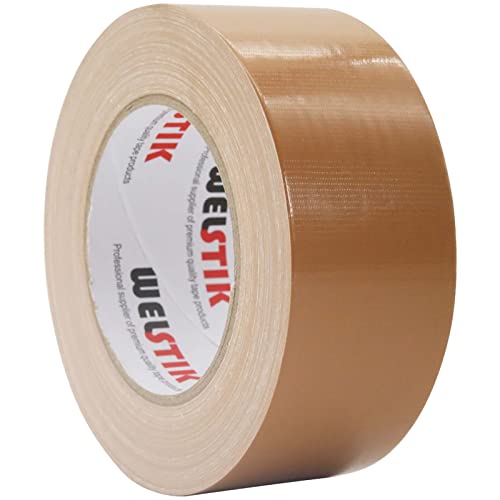 WELSTIK Duct Tape 2 Inch X 45 Yards Brown Waterproof