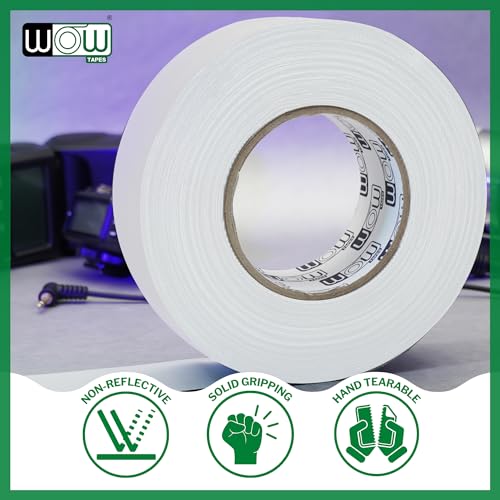 Wow Gaffers Tape 2 Inch White - 50 Yards Pack of 6