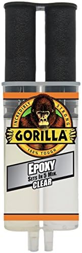 Gorilla 2 Part Epoxy 5 Min Set Clear Syringe Industrial Use