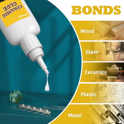 FOOGWEE Ceramic Glue - Quick Bonding for Porcelain and Glass