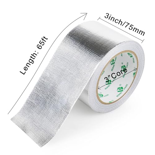 BOMEI PACK Heat Shield Tape 3 x 66ft for Thermal Protection