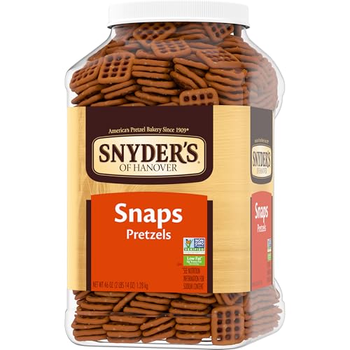 Snyders of Hanover Crunchy Pretzels 46 Oz Canister