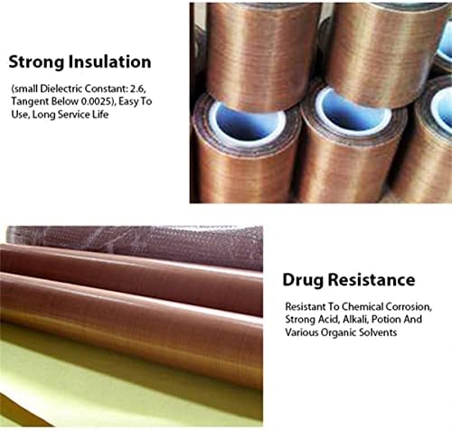 051-Inch x 33 Feet PTFE Heat Resistant Tape