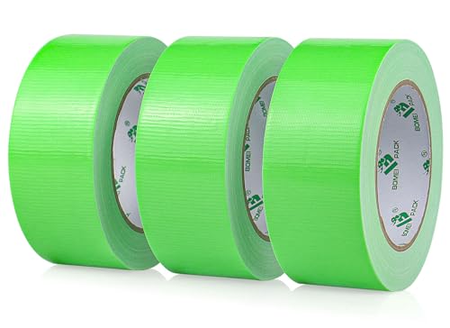 BOMEI PACK Green Duct Tape 3 Rolls