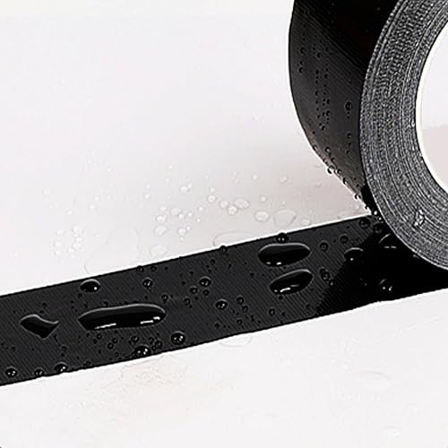 CHUANGSEED Black Duct Tape 3 x 55 Yards 164 ft Waterproof No Residue